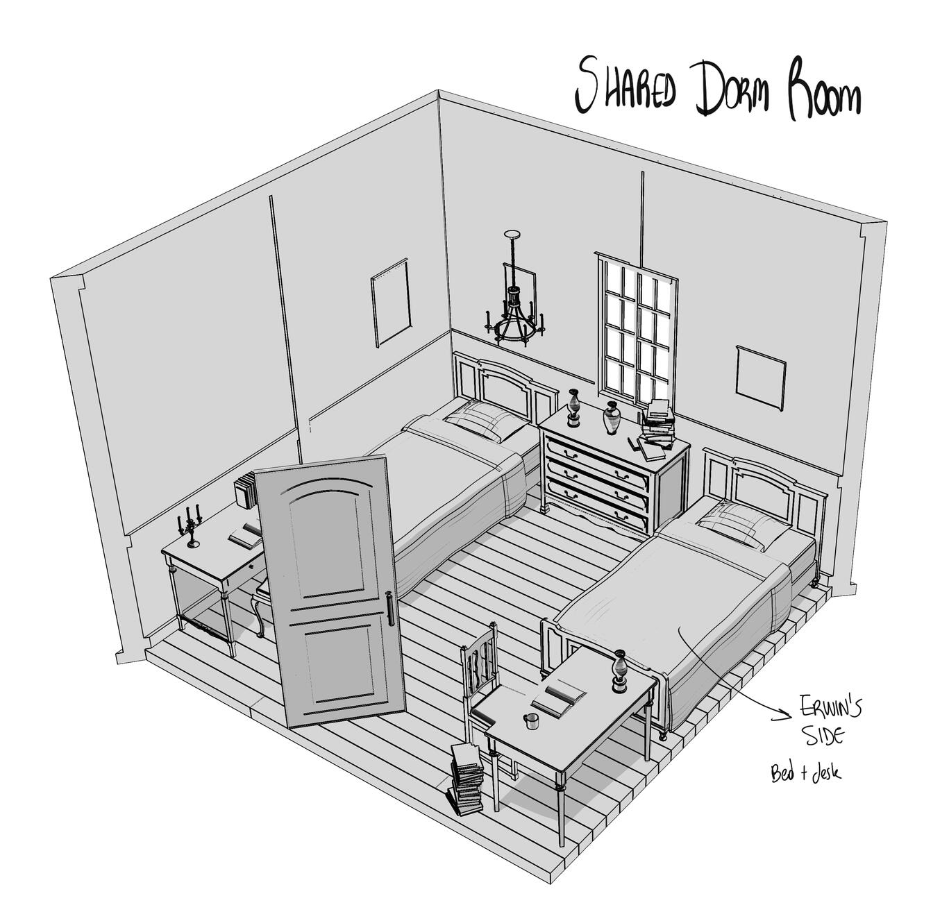 Erwin's room in Liberio