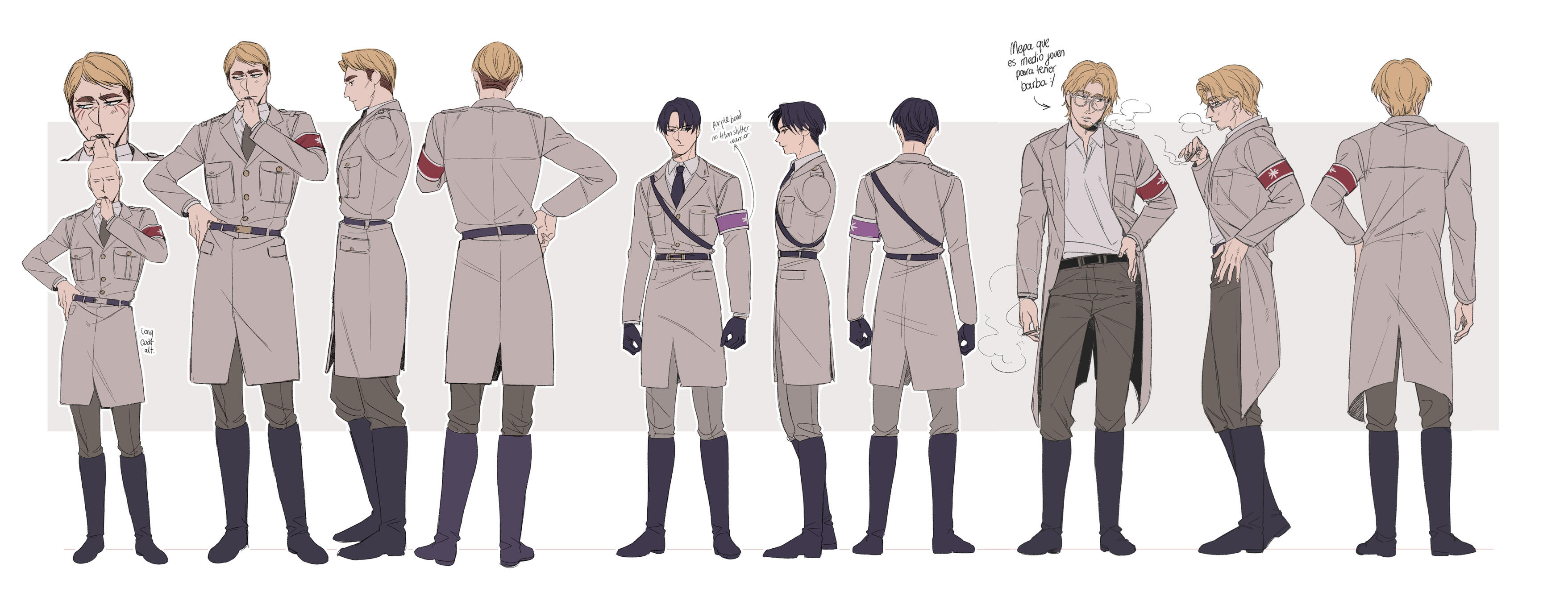 Adults eruri + Zeke concept art