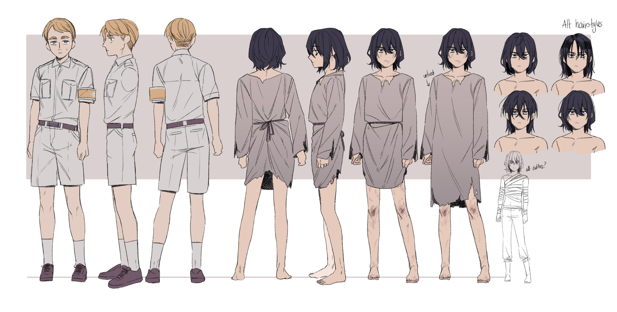 Kid Erwin - kid Levi concept art